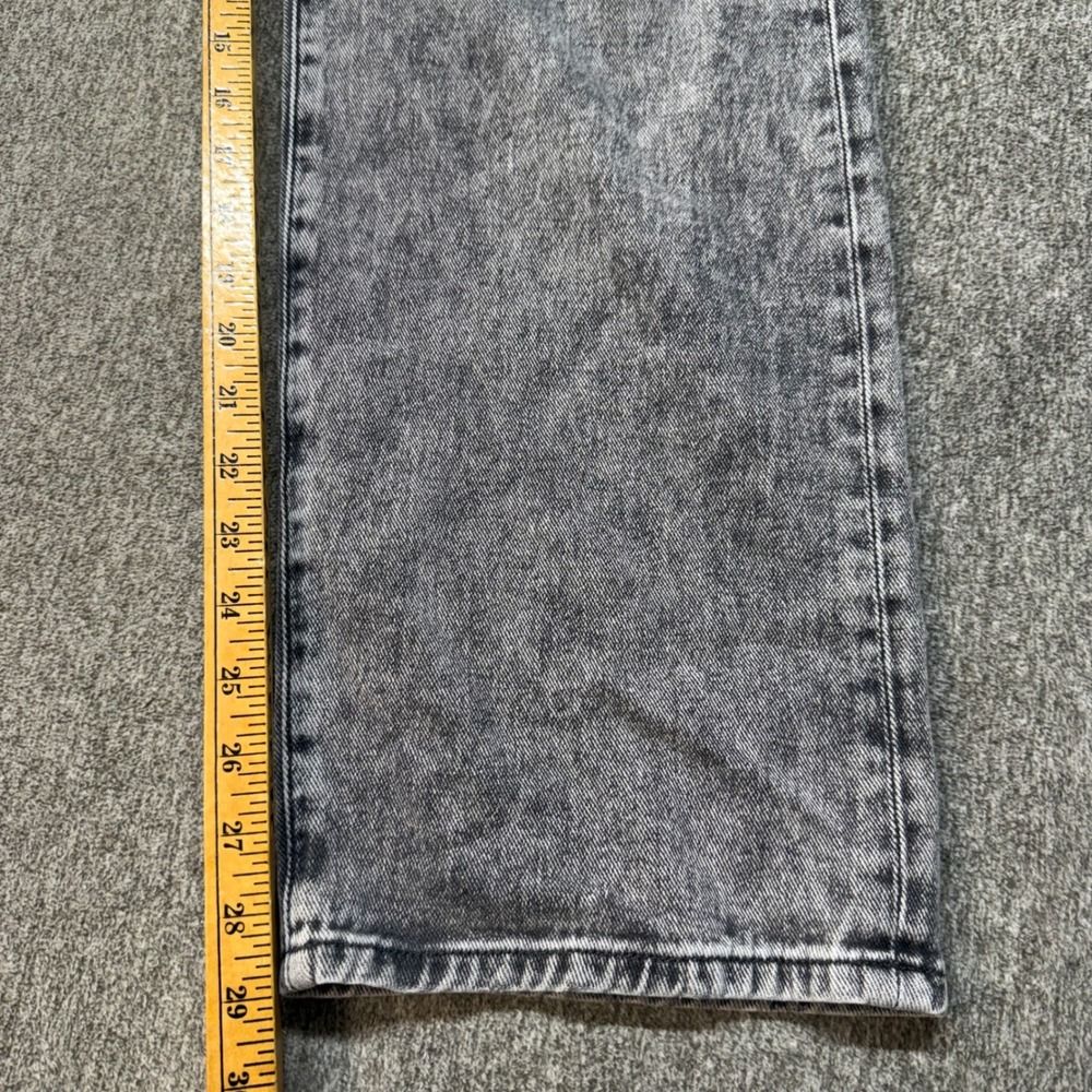 PacSun Baggy Fit Acid Wash Black Denim Jeans Mens 29x30 Wide Leg 90s Style - Picture 7 of 9